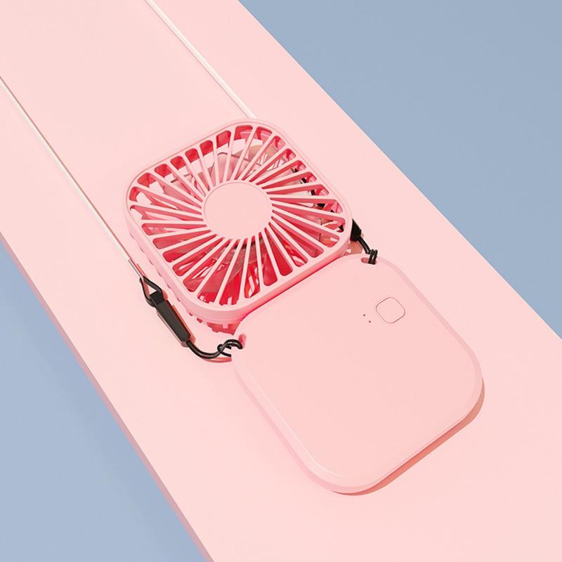 Мини складной подвесной вентилятор на шею складной ручной вентилятор мини складной персональный вентилятор, 3 скорости USB зарядка для путешествий охлаждающий инструмент