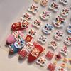 Tomoni 3D Embossed Nail Stickers - DIY Popular Japanese Stationery: Lucky Lion Snake Year Design.
