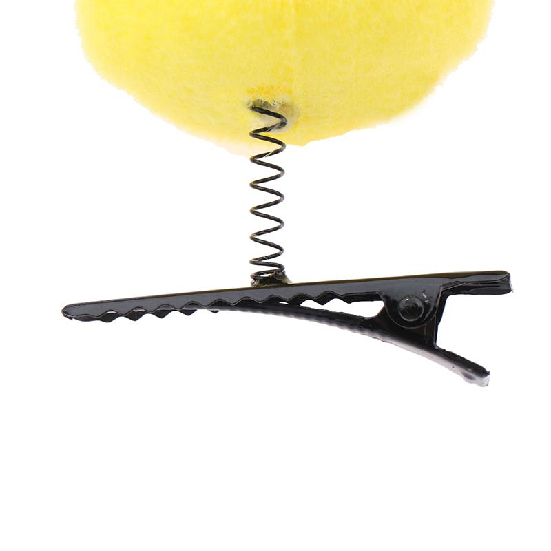 Милая флокированная маленькая желтая утка, плюшевая заколка для волос с животными, забавная весенняя клипса в виде утконоса, аксессуары, головной убор для детей