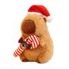 Christmas Capybara Plush Toy Doll with Accessories