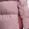 adidas Куртка Terrex W Puff Gd с принтом логотипа, застежкой-молнией, воротником-стойкой, капюшоном, легкая пуховая куртка для женщин, розовая HN1998