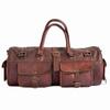 Men S Duffel Genuine Leather Vintage Travel Gym Weekend Overnight Bag