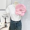 3D Flower Corsage Applique Rhinestone Decor Sweater Dress Blouse Decor DIY Stitching Patch Clothing
