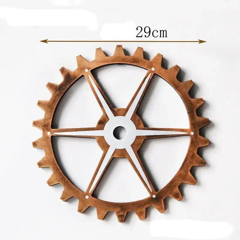 Винтажное золотое деревянное колесо стимпанк шестерня скульптура шестерня ретро дизайн украшения бар паб настенный декор шестеренка деревенское декоративное деревянное ремесло