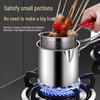 Mini Stainless Steel Non-Coated Frying Pan with Filter for Induction Cookers