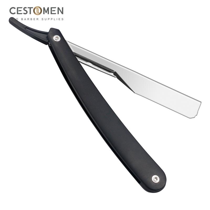 CESTOMEN Lightweight Plastic Handle Slick Out Type Man Shaving Razor Barber Hair Style Razor For Hair Cutting Removing