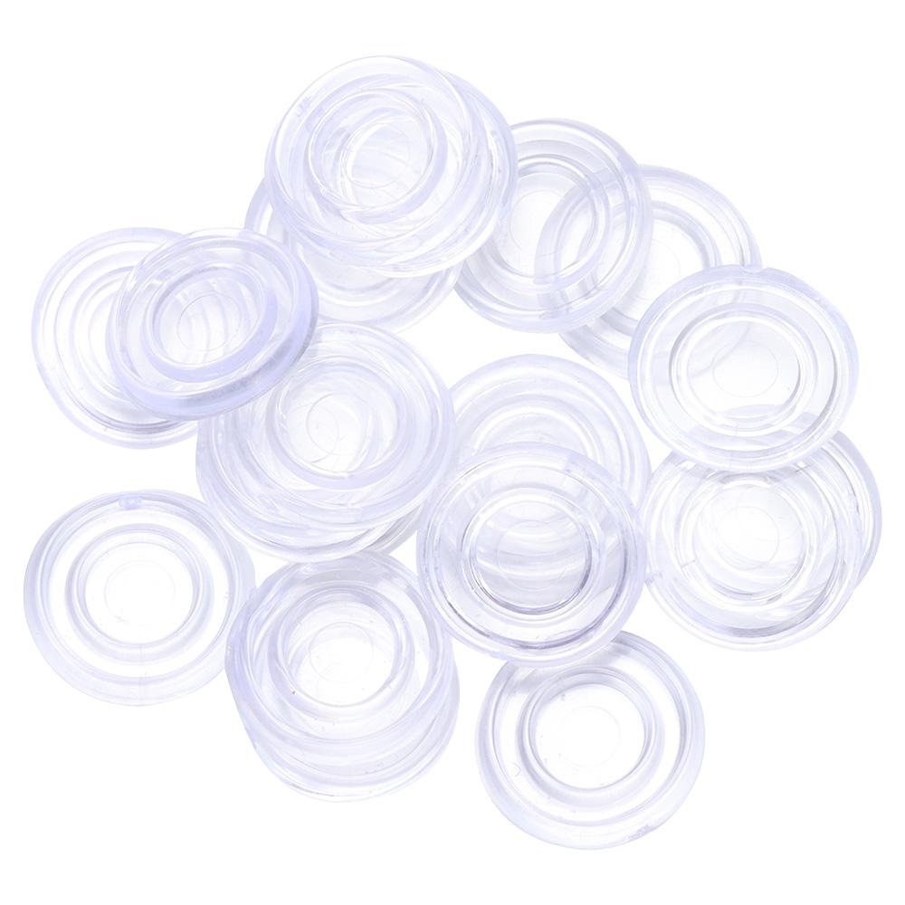 18mm*2mm Glass Table Top Anti Slip Pads Round Under Glass Pads Glass Table Top Bumpers