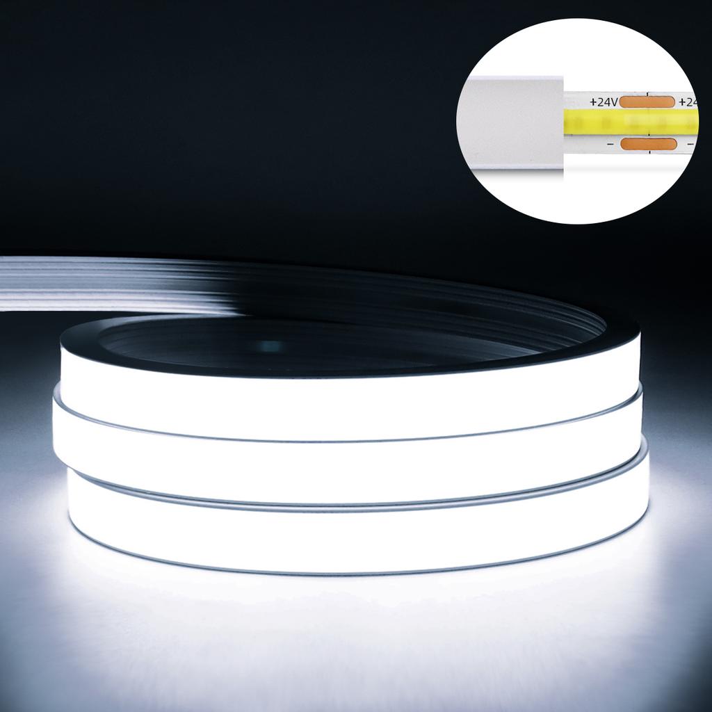 DC24V COB светодиодный неоновый светильник, лента из силикагеля, Tuya Smart WiFi, приложение с регулируемой яркостью, беспроводное управление, подсветка для гардеробной, ночник