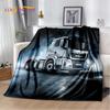 HD Man Truck Lorry 3D Печать Мягкие фланелевые одеяла, Плед Удобное одеяло для пикника Кровати Диваны Дома Спальня Подарки