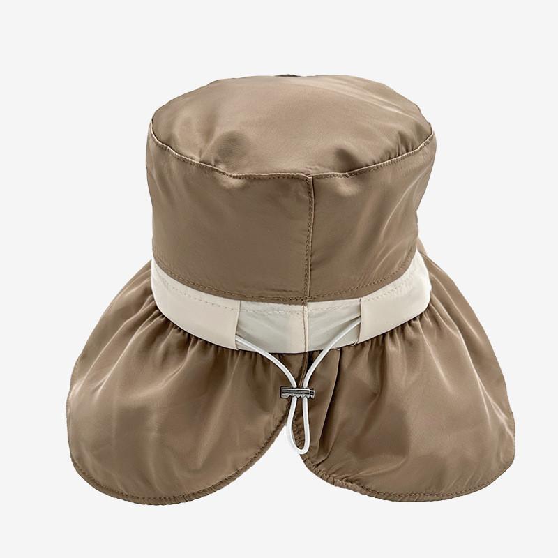 Casual Sun Protection Hat With Big Brim For Summer Outdoor Travel And Face Slimming