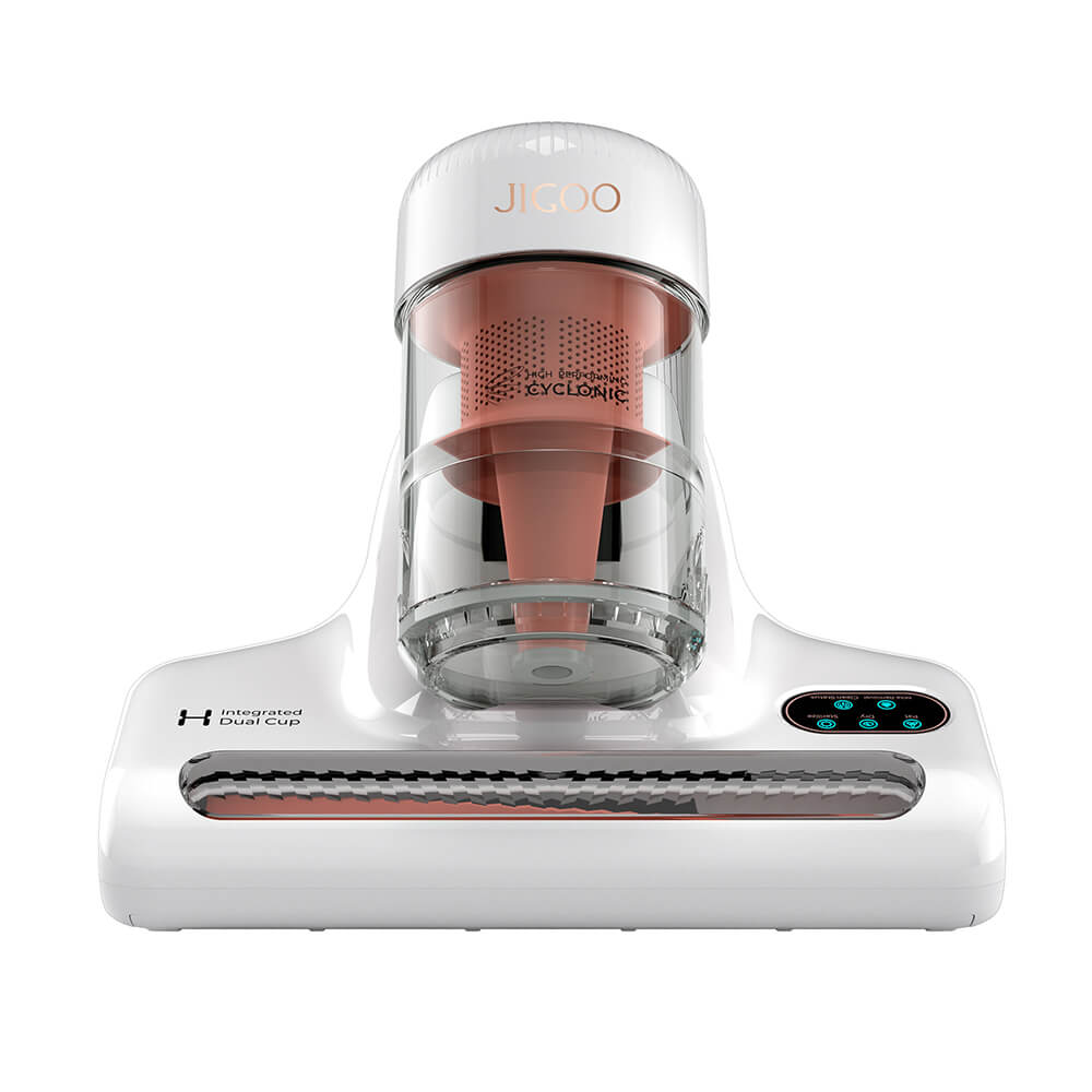 JIGOO Пылесос J200 Dust Mite, пылесос для матрасов, со встроенными двумя насадками, всасывание 13 кПа, УФ-лампа, горячий воздух 60 ℃, светодиодный дисплей