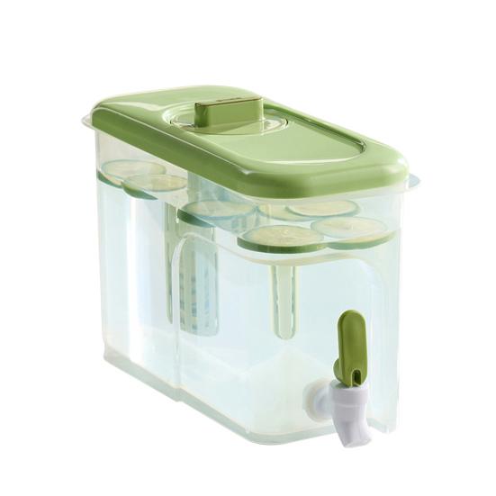 4L Beverage Ice Bucket High And Low Temperature Resistance Drinkware Food Grade Refrigerator Juice Water Bucket Beverage Dispenser