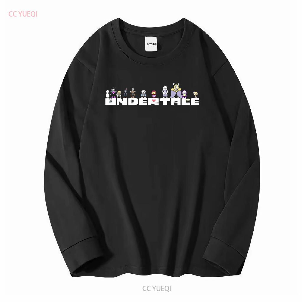 Undertale Все Фигуры Логотип Рпг Игра Санс Азриэль Папирус Фриск Унисекс Футболка Винтажная Стирка Дизайнерская Одежда Унисекс