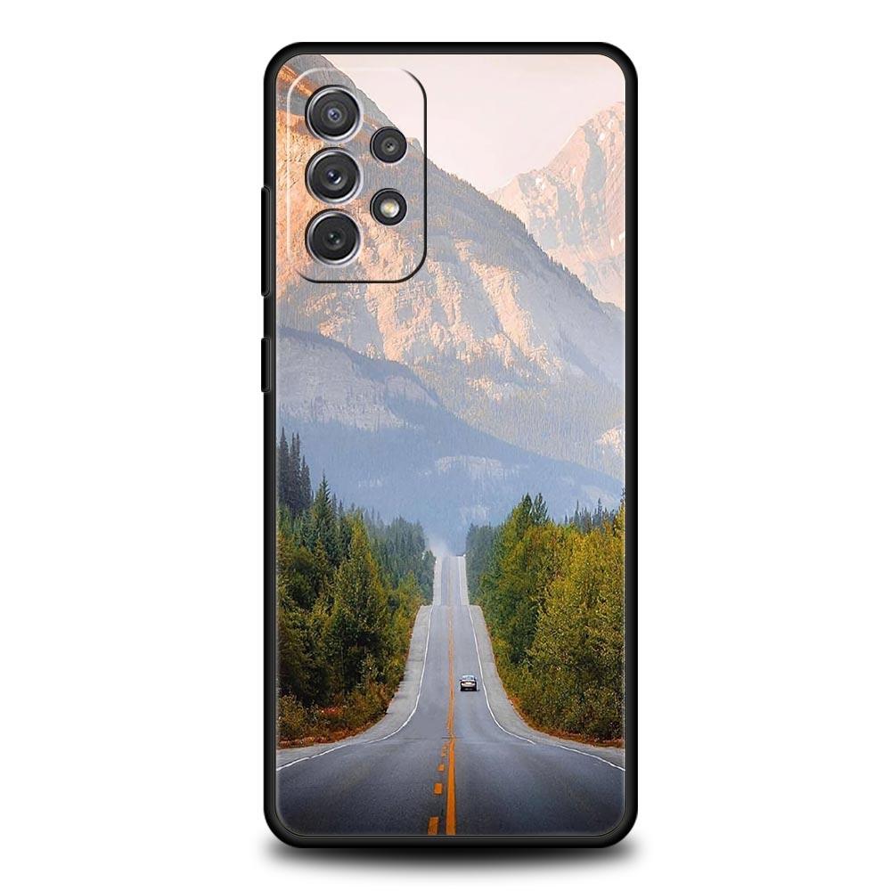 Чехол 'Пейзаж в дороге' для Samsung A57 A37 A51 A71 A21S A17 A11 A15 A25 A41 A23 A33 A53 A73 A07 A05S A13 A35 A55 5G
