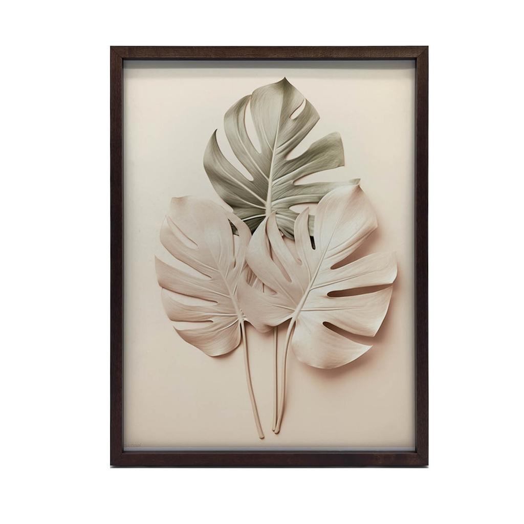 Złota Monstera Złota Monstera, 50X70 Cm, Bez Ramy, Płótno Premium Na Blejtramie