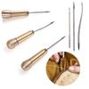 Наборы Ручной Прошиватель Конус Канва Кожа Игольный Инструмент Набор Инструмент для Ремонта Обуви Швейное Шило Кожаное Ремесло