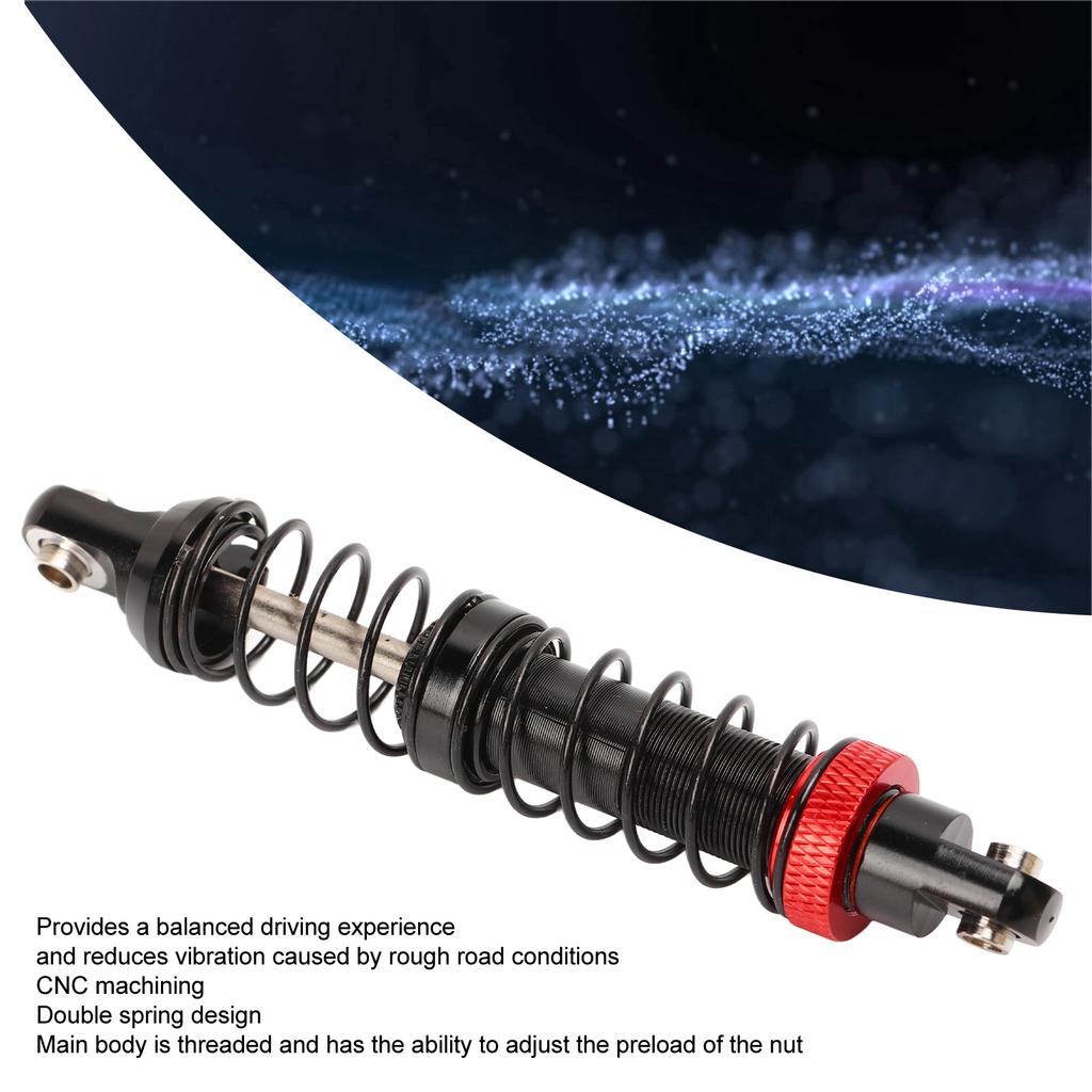 4Pcs RC Shocks Absorber Aluminium Alloy Dual Section Dual Spring RC Car Damper for 1Celsius10 RC Crawler Car