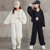 Girls Autumn Clothing Children Spring Long Sleeve Loose Sports Sets 3 Piece Suit Shirt + Jacket + Pants Tracksuit