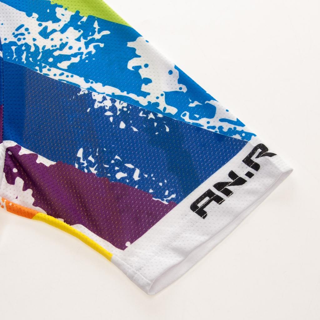 Летний короткий комплект одежды для езды на велосипеде, мужские спортивные трикотажные костюмы, белые брюки-комбинезон