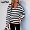Женская толстовка в черно-белую полоску, новая осенняя повседневная толстовка с капюшоном