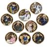 Tenyo Overwhelming Gold Badge Detective Conan 1 Set [10 Pieces Per Box] TKB-S01 24K Gold Plated Tin Badge Diameter Approx. 5.6cm