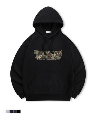 [Без флиса или с флисом] Толстовка с капюшоном с принтом Camo Vibe (Тип Б)