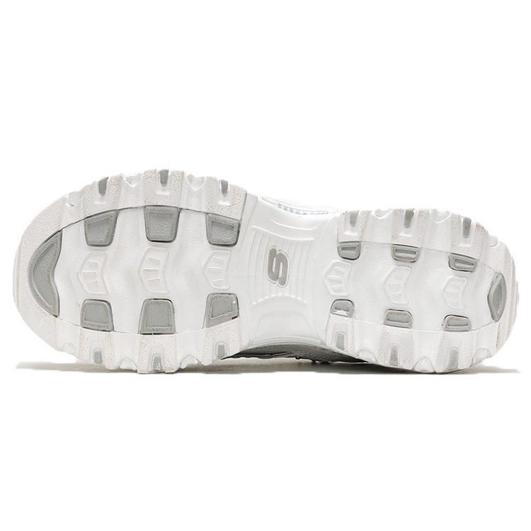 Skechers D'Lites Glamour Feels Low/Dad Shoes Gs White Women's 13087-WSL