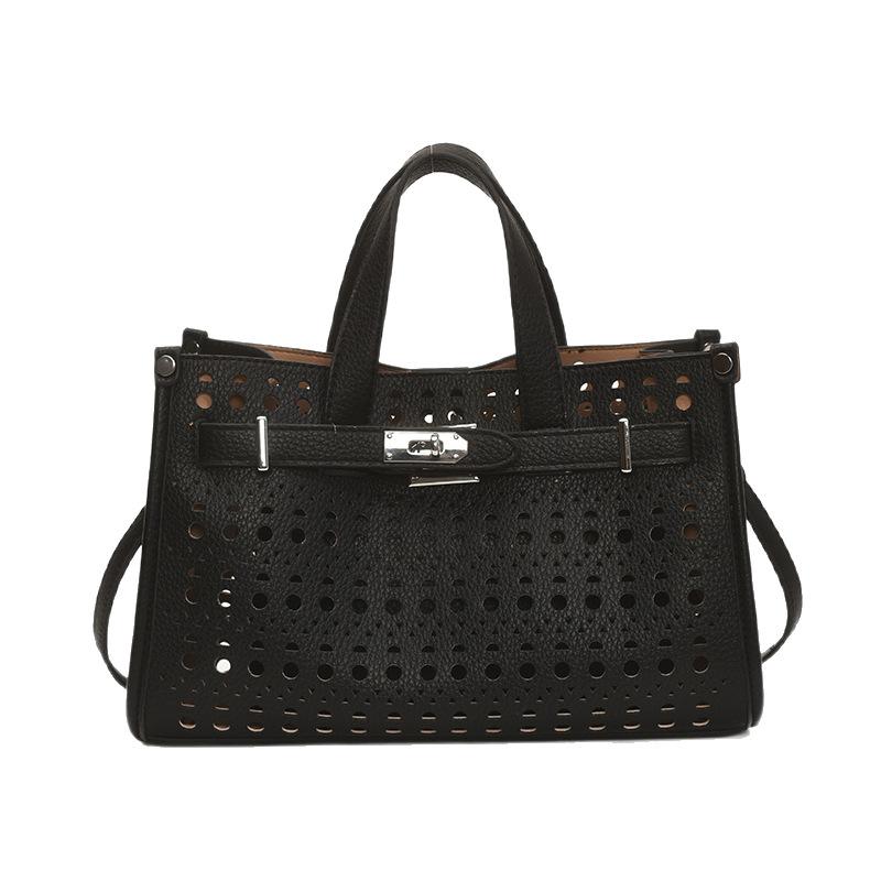 Полая Модная Однотонная Портативная Маленькая Квадратная Сумка Женская Новая Универсальная Повседневная На Плечо Сумка-Мессенджер