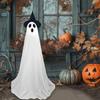1/2 шт. Украшения для привидения на Хэллоуин, жуткое стоящее привидение со светодиодными огнями, призрачная атмосфера