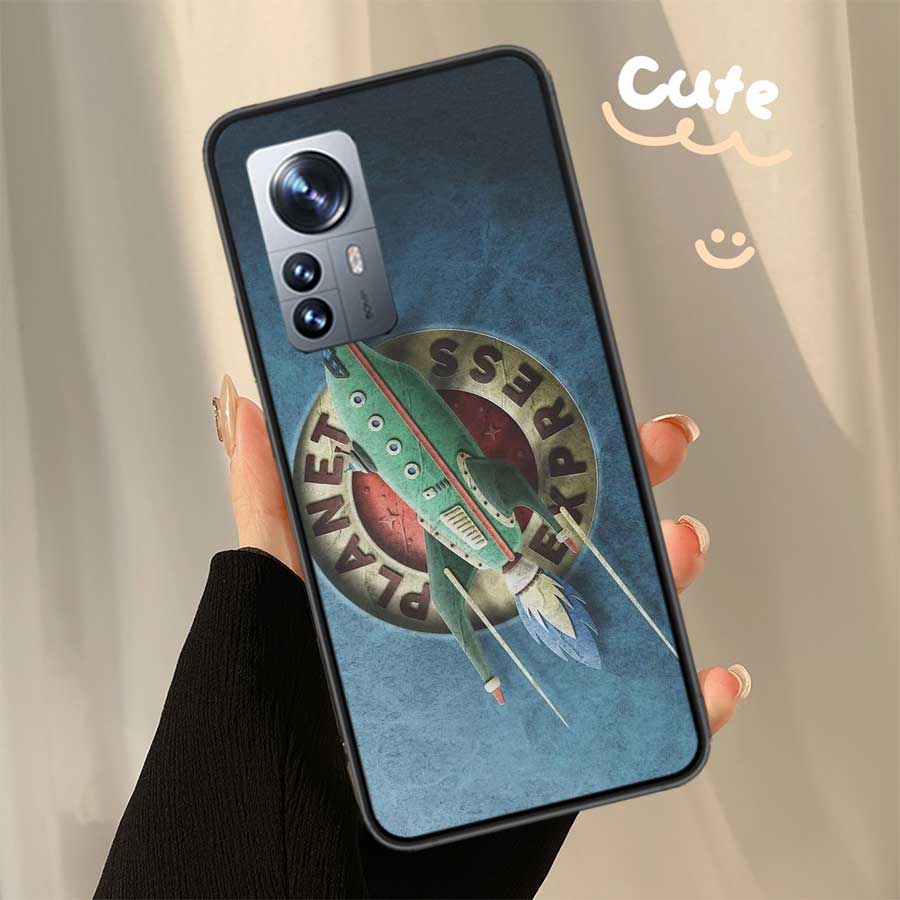 Futurama Planet Express Clear Phone For Xiaomi Poco X7 X6 X5 F6 F5 F7 Mi 14 Ultra 15 13 12 12X 12T 11T 10T Pro 11i 10 Lite Cover