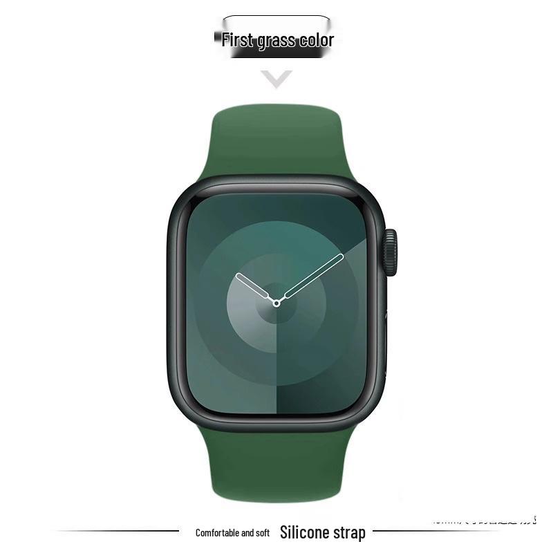Совместимый силиконовый ремешок для Apple Watch Series 8, 9, 10 и 11 - Новая стандартная модель для девушек (S)