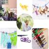 10Pcs Clothespins Hanging Pegs Clips Plastic Hangers Racks Laundry Clothes Pegs Clamps Towel Clips Home Storage Hooks