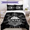 3pcs Custom Name Viking Sign Bedding Set Duvet Cover Closure Includes 1 Duvet Cover & 2 Pillowcases for All Seasons Bedroom Decor