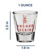(Набор из 6 мерных рюмок по 1 унции