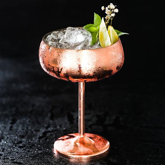 Бокал для вина из нержавеющей стали с широким горлом, удобная ручка, устойчивый к изгибу, прочный бокал для шампанского-купе