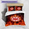 Eintracht Frankfurt Football Printed 3 Pieces Bedding Set, Comfortable Skin Friendly Bedroom Duvet Cover Set