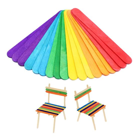 50шт деревянные палочки для мороженого на палочке для детей DIY ремесла инструменты для выпечки тортов