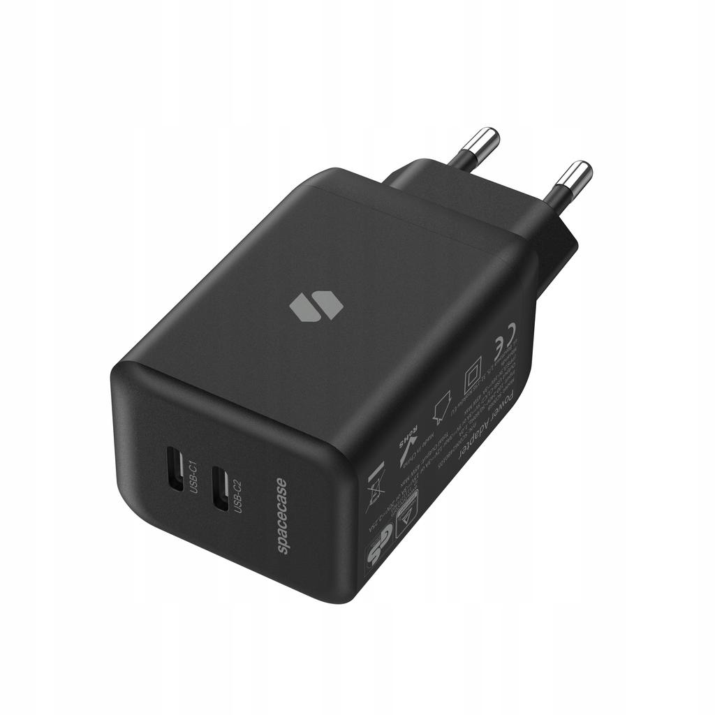 Spacecase Gan Fast Charger 45W 2X Usb-C Type-C For Phone Qc 3.0 1 Pc