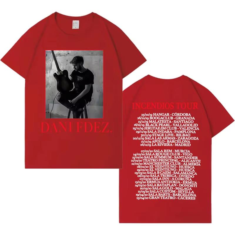 Rapper Dani Fernandez Fashion Tour Tshirt Unisex Women Tshirts Comfort Classic Casual Y2K High Quality Fashion Casual Tshirts