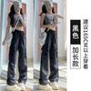 Pink Overalls Women's New Spring and Summer High-waisted and Thin Straight-leg Pants Sports Babes Wide-leg Casual Pants