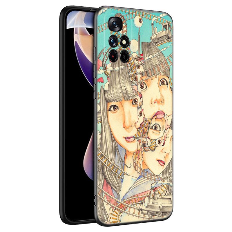 Чехол для телефона Shintaro Kago с рисунком ужасов для Xiaomi Redmi Note 7 8 9 10 Lite 11 11E 11T 12 Pro 11S 4G 10T 5G 8T 9S 10S