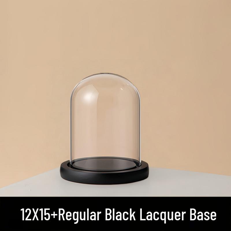 Eternal Flower Glass Dome: Modern Home Decor with Preserved Flowers and Handcrafted Figurine