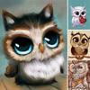 5D Diy Diamond Painting Owl Cross Stitch Kit Full Drill Round Embroidery Mosaic Cartoon Art Picture Of Rhinestones Decor Gift