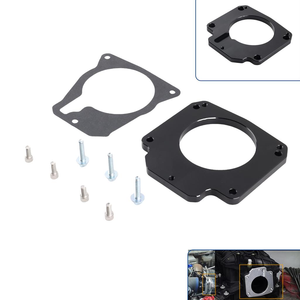 Drive By Cable Throttle Body Adapter Compatible LS3 4 Bolt Intake to LS1 3 Bolt TB DBC LS2 intake manifold 551511XG 551567