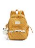 Korean Version Fashion Cute Casual Large Capacity High School Student Backpack Soft Corduroy Female Girls Bookbag Daypack
