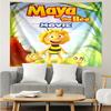Maya the Bee Tapestry for Bedroom Aesthetic Classroom Tapestries Wall Hanging for Living Room Dorm Office,Ideal Creative Gift