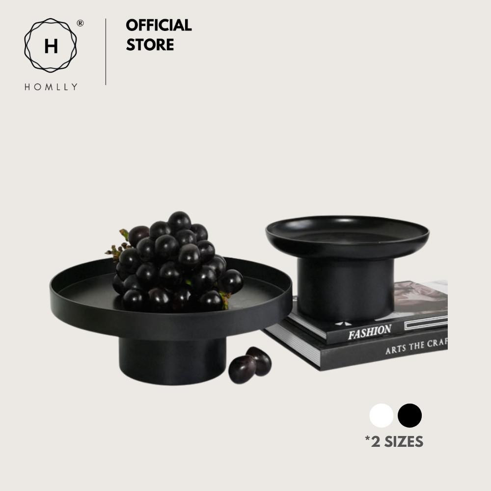 Homlly Uii Round Decorative ABS Storage Tray