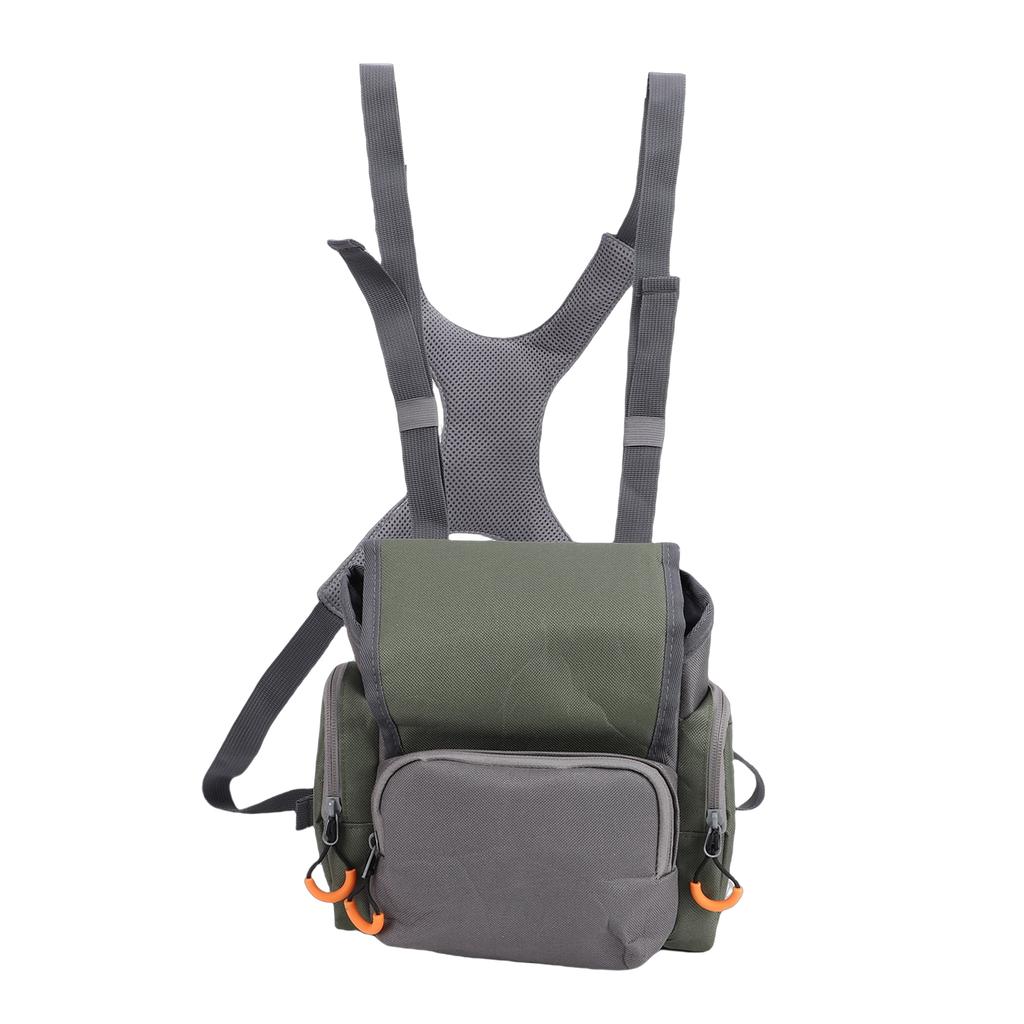 Binocular Harness Chest Pack Adjustable Binocular Case Pouch with Rain Cover for Rangefinders Outdoor