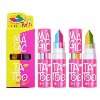 Губная помада Natinda Magic Tattoo 3,5 г, двойной леденец, двойной сладкий леденец, 2 штуки