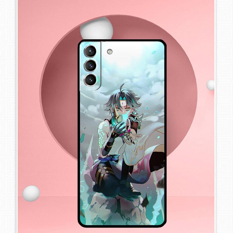 Чехол Genshin Impact Сяо для Samsung Galaxy S25 Ultra S20 S21 S22 S23 S24 Plus S9 S10 S24 FE S25 FE Чехол Funda